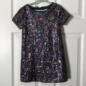 GAP Kids Rainbow Sequin Party Dress